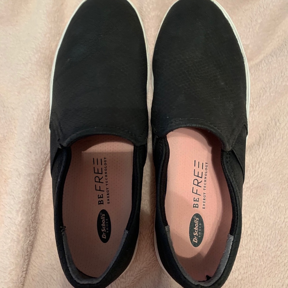 Dr Scholls Black Slip Ons